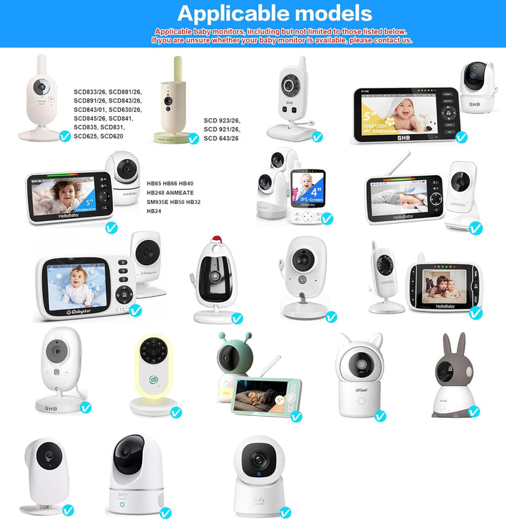 Halterung für GHB Babyphone, Universell Baby Kamera Halter für Philips Avent Babyphone, Baby Monitor