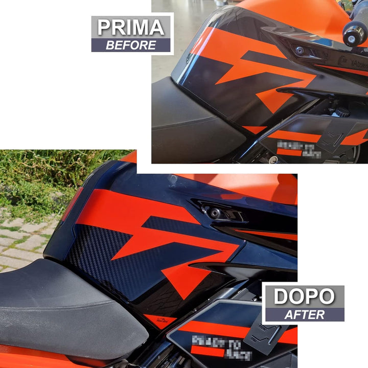 Resin Bike Motorrad-Aufkleber, kompatibel mit KTM Duke 890 2022-2023, seitliche Motorrad-Schutz, Sto