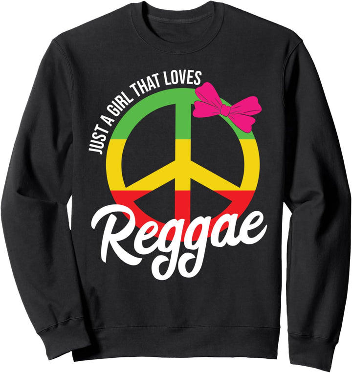 Nur ein Mädchen, das Reggae Rasta liebt Sweatshirt