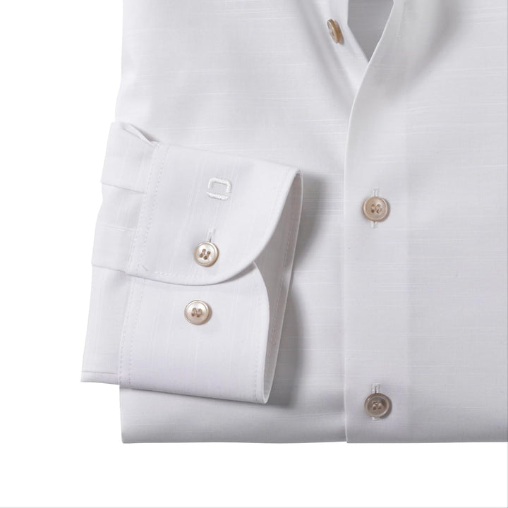 OLYMP Herren Oberhemd Langarm Level Five,Einfarbig,Body fit,Modern Kent 43 Hellbeige 20, 43 Hellbeig