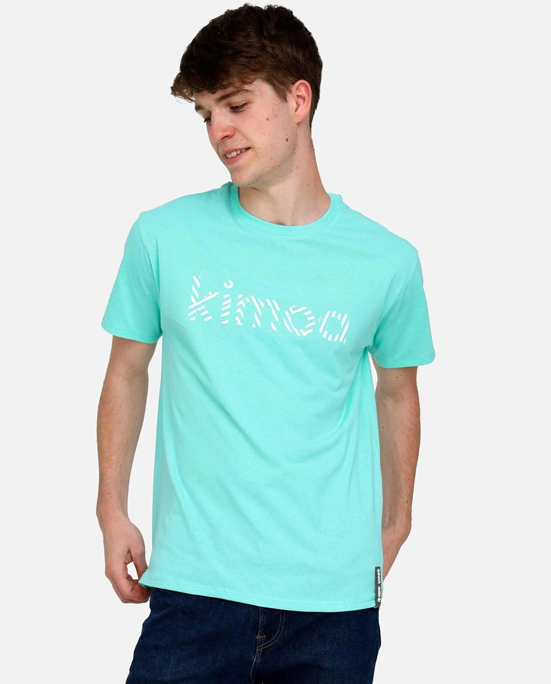 KIMOA Streaky Eco Riffe T-Shirt, Himmelblau