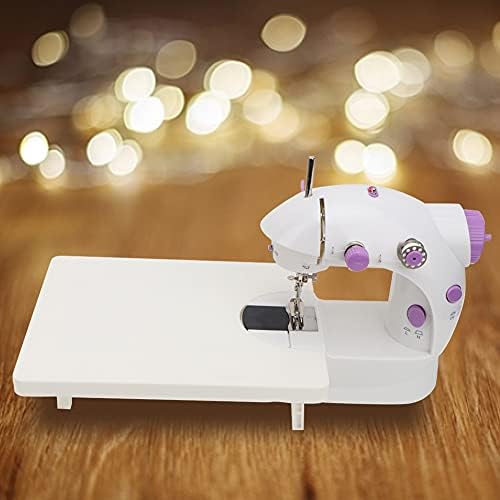 Nähmaschine Elektrische Haushaltsnähmaschine Mini-Quiltmaschine mit Pedalverlängerungstisch Spulenei