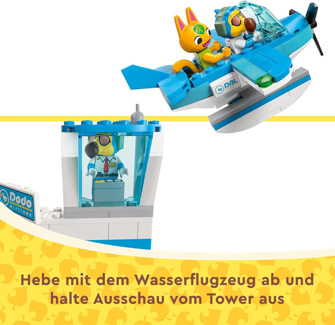 LEGO Animal Crossing Flieg mit Dodo Airlines, Videospiel-Spielset, Flughafen-Spielzeug, Wasserflugze