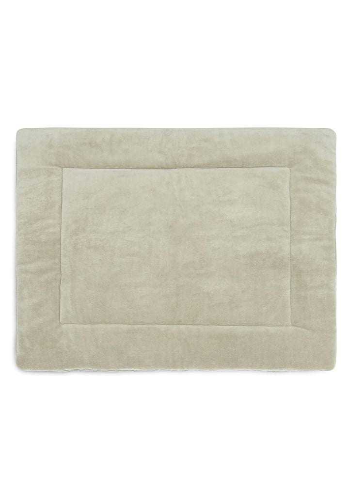 Jollein Krabbeldecke für Baby - Basic Knit, Olive Green - Laufgittereinlage - 75x95 cm - Strickmuste