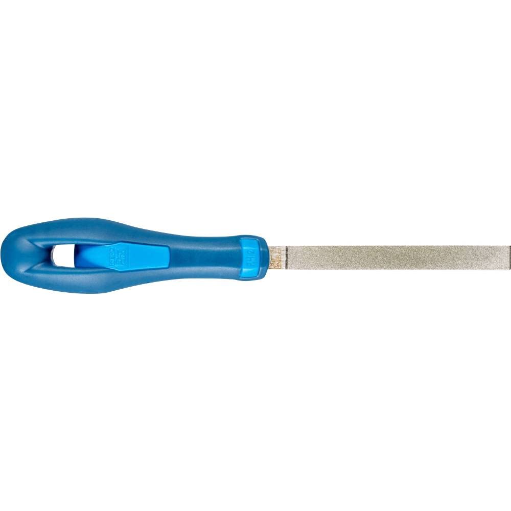 PFERD Diamant-Werkstattfeile flachstumpf | 100mm D126 (mittel) | 15400126 – für harte Werkstoffe Fla