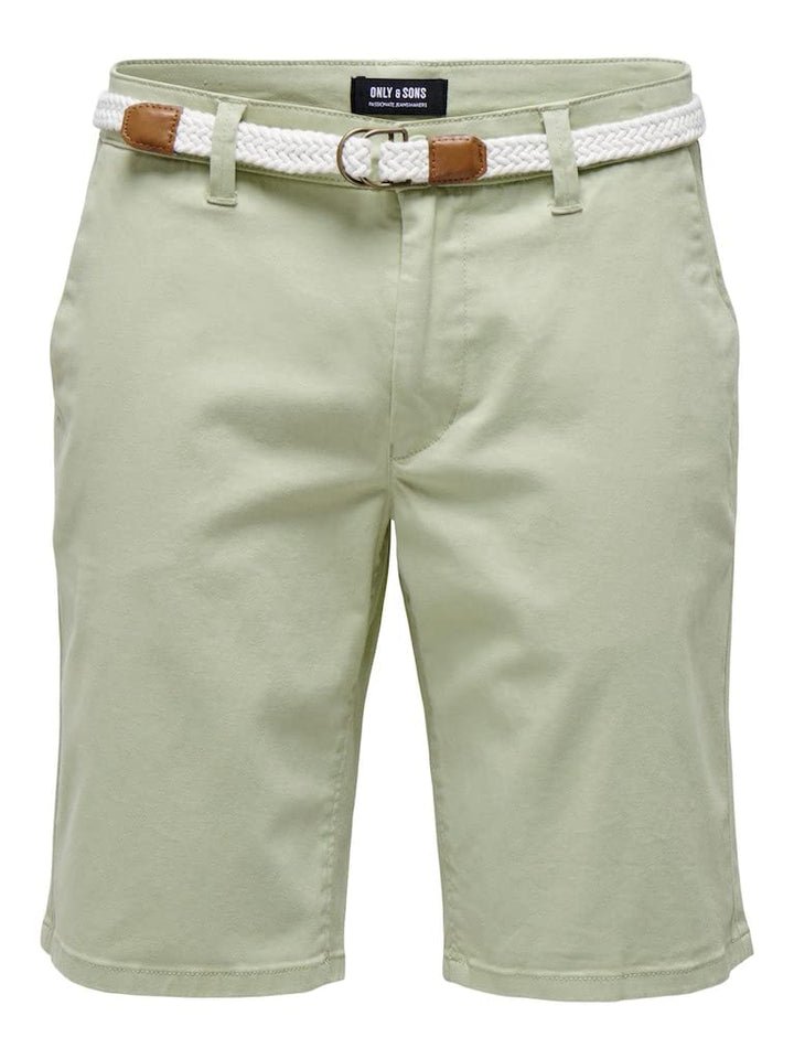 ONLY &amp; SONS Herren Onswill Chino Shorts Belt Pk 6557 XS Swamp, XS Swamp