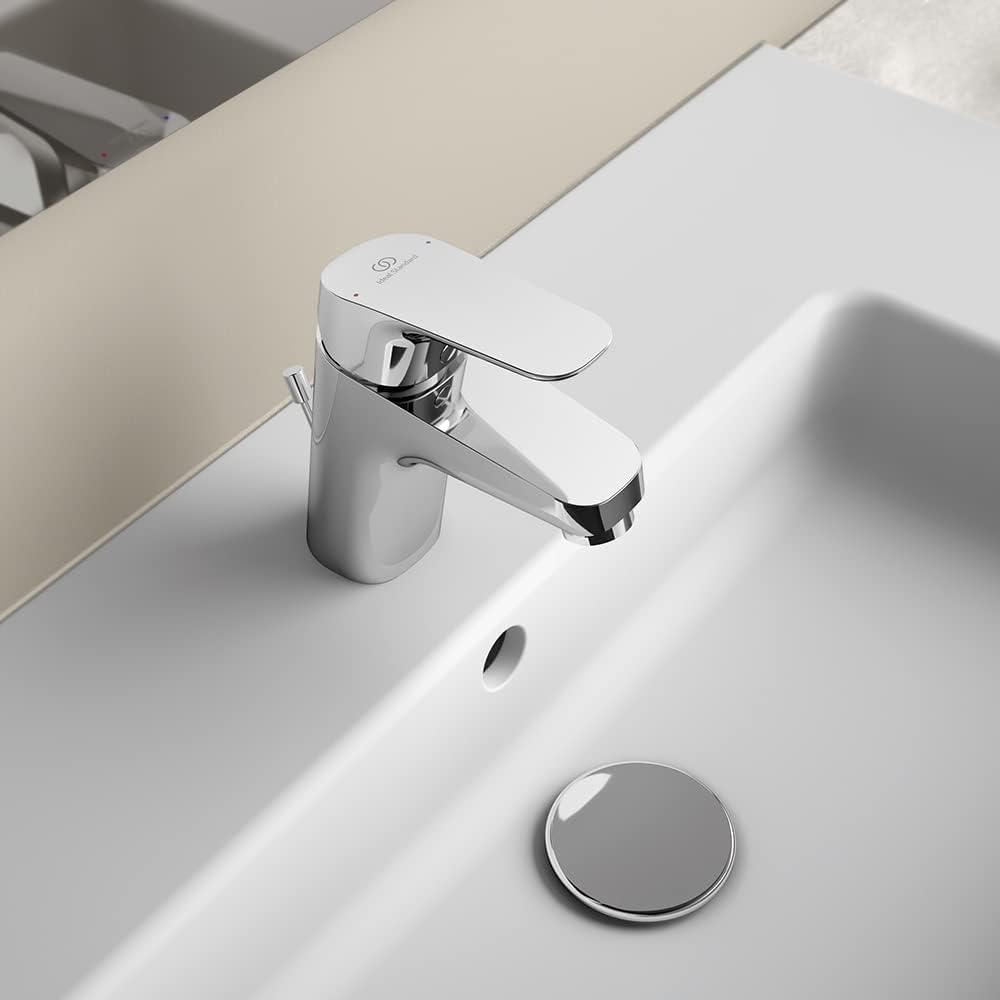 Ideal Standard B1811AA Ceraflex Waschtischarmatur, Chrome, Basin Mixer with Waste, Basin Mixer with