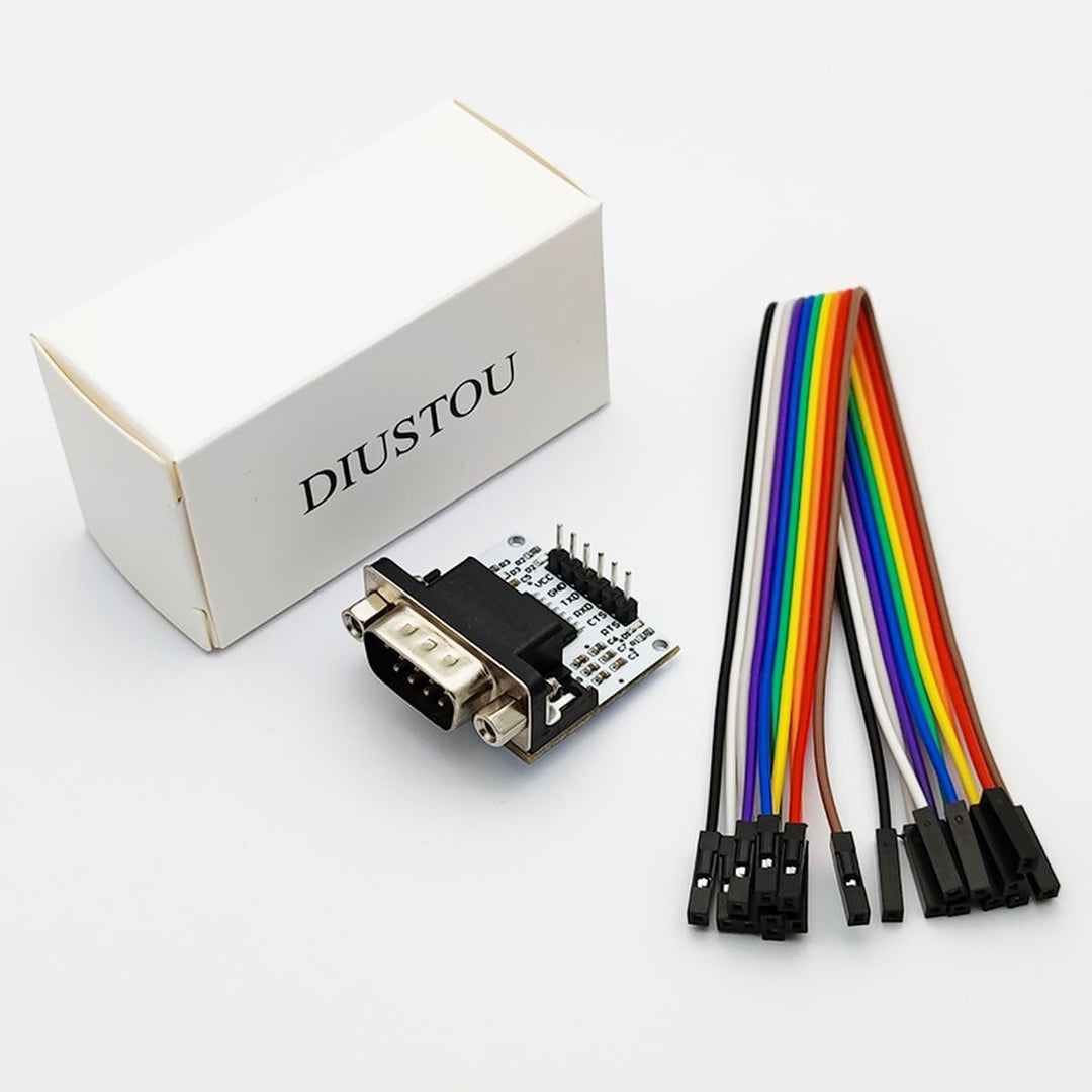 RS232 zu TTL Seriell-Interface-Modul, DB9-Stecker-Schnittstelle, SP3232-Chip, unterstützt 3,3V/5V Pe