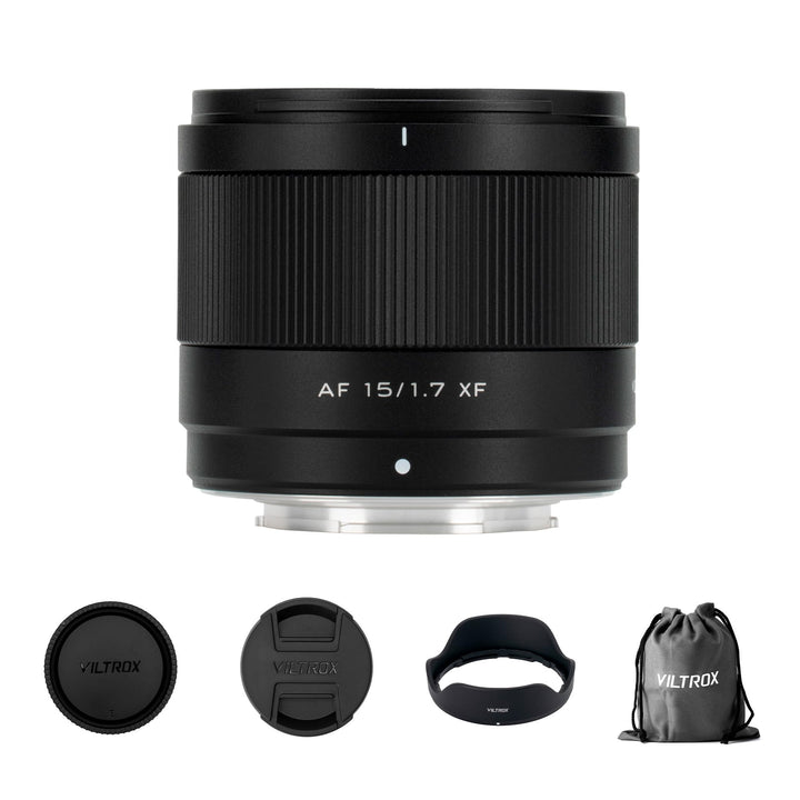 VILTROX 15 mm F1.7 XF Objektiv für Fuji, AF 15 mm f/1.7 Ultra-Weitwinkel-Autofokus APS-C XF Objektiv