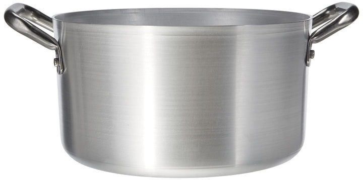 Pentole Agnelli Kasserolle aus Aluminium mit 2 Griffen, Edelstahl 24 cm, 24 cm