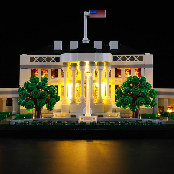 LIGHTAILING Licht-Set Für (Architecture White House) Modell - LED Licht-Set Kompatibel Mit Lego 2105