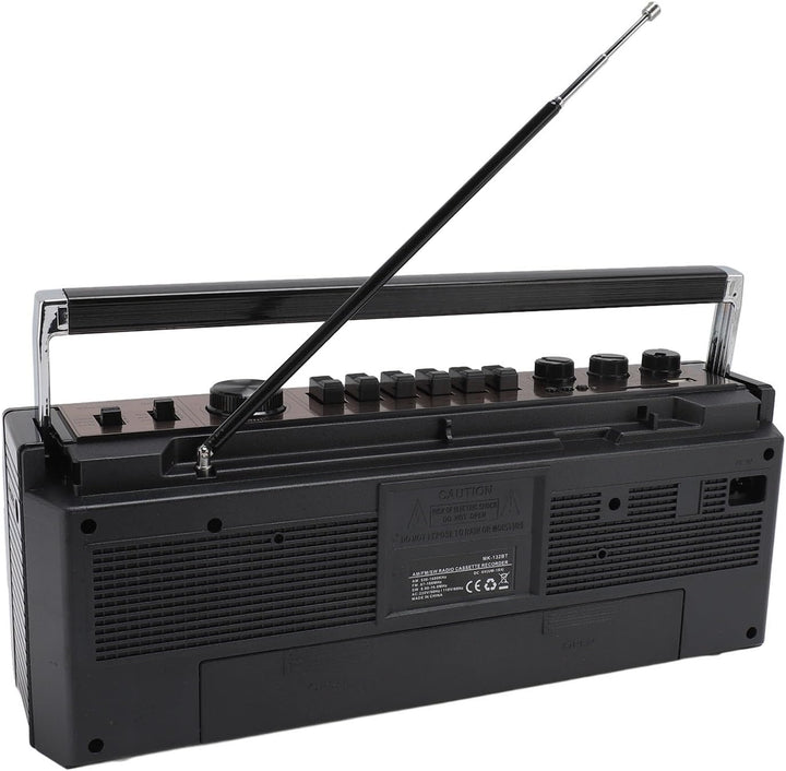 Kassetten Boombox, Retro Blueooth Boombox mit USB, SD und 3,5 Mm AUX Eingang, AM FM SW Kassettenspie