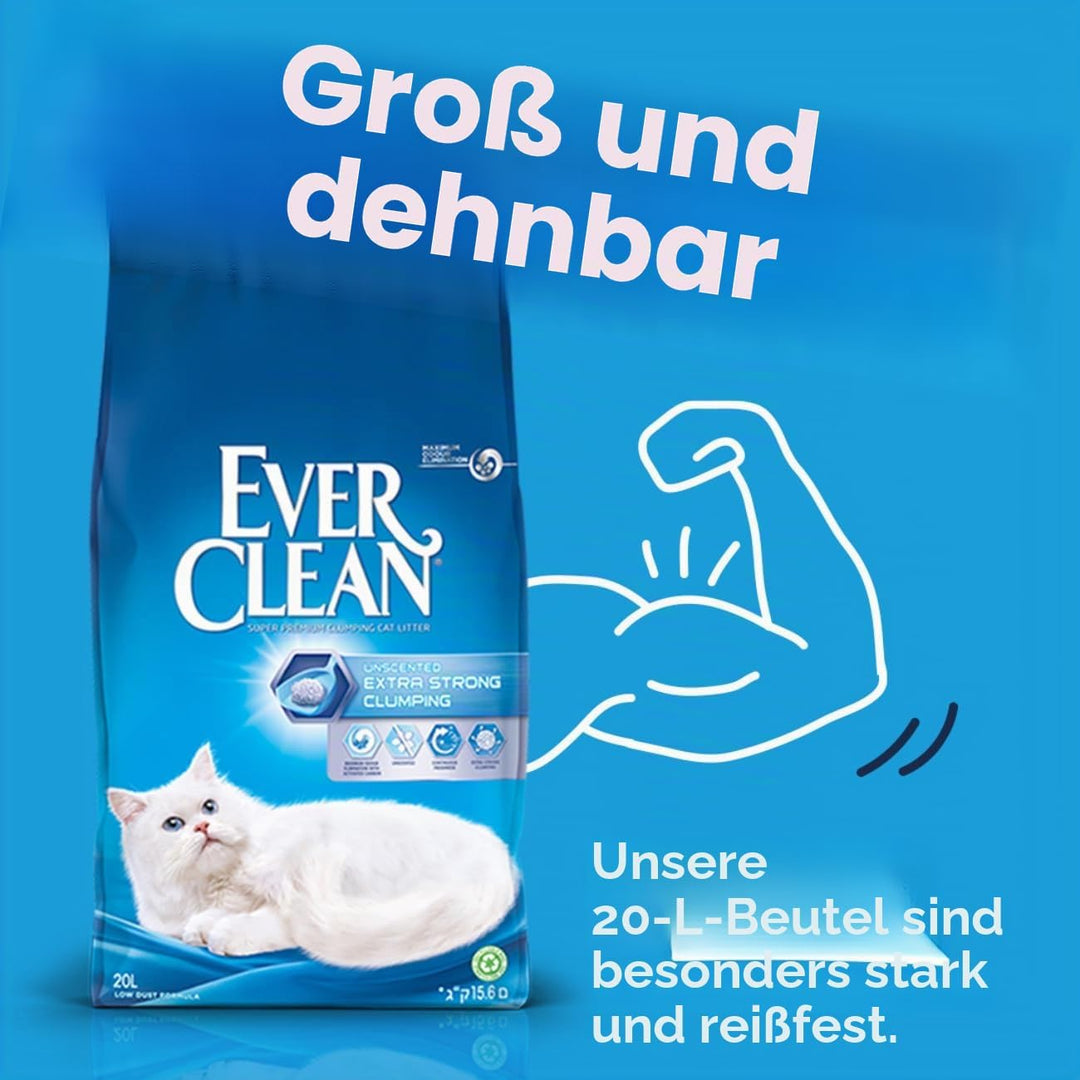 Ever Clean Katzenstreu, Extra stark klumpend, parfümiert, 20L 20L Extra Stark Parfümiert, 20L Extra