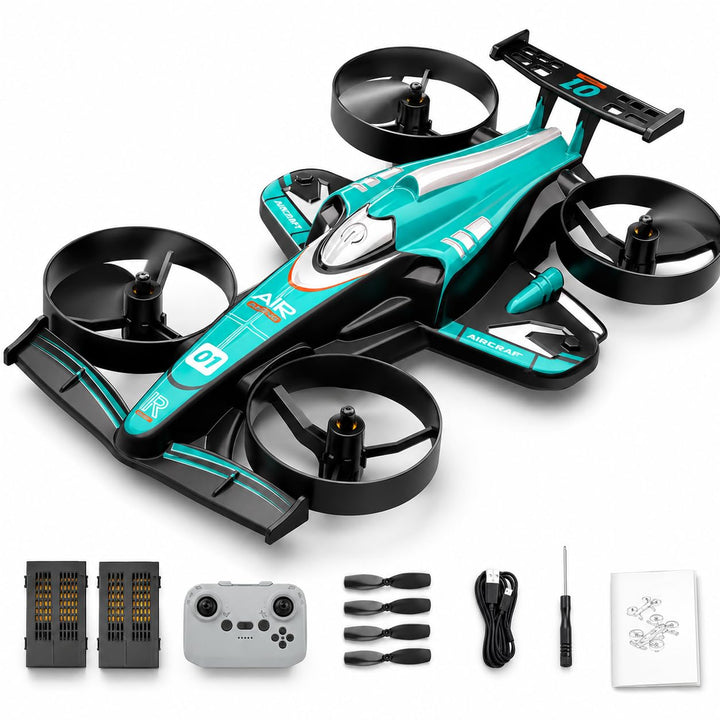 HT45 Mini 2-in-1 RC Drohne für Kinder – Flug- & Bodenmodus, 360° Flip, Höhenhaltung, 3 Geschwindigke