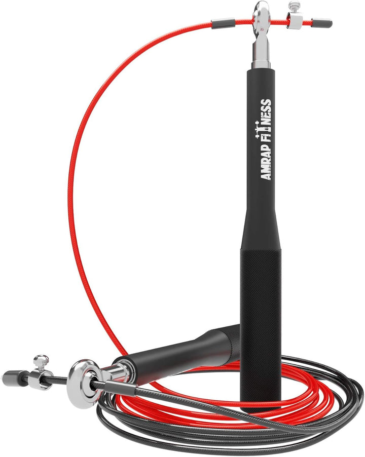 Springseil Profi mit 3D-Kugellager | Speedrope für Double-Unders mit Drahtseil | Optimal für Fitness