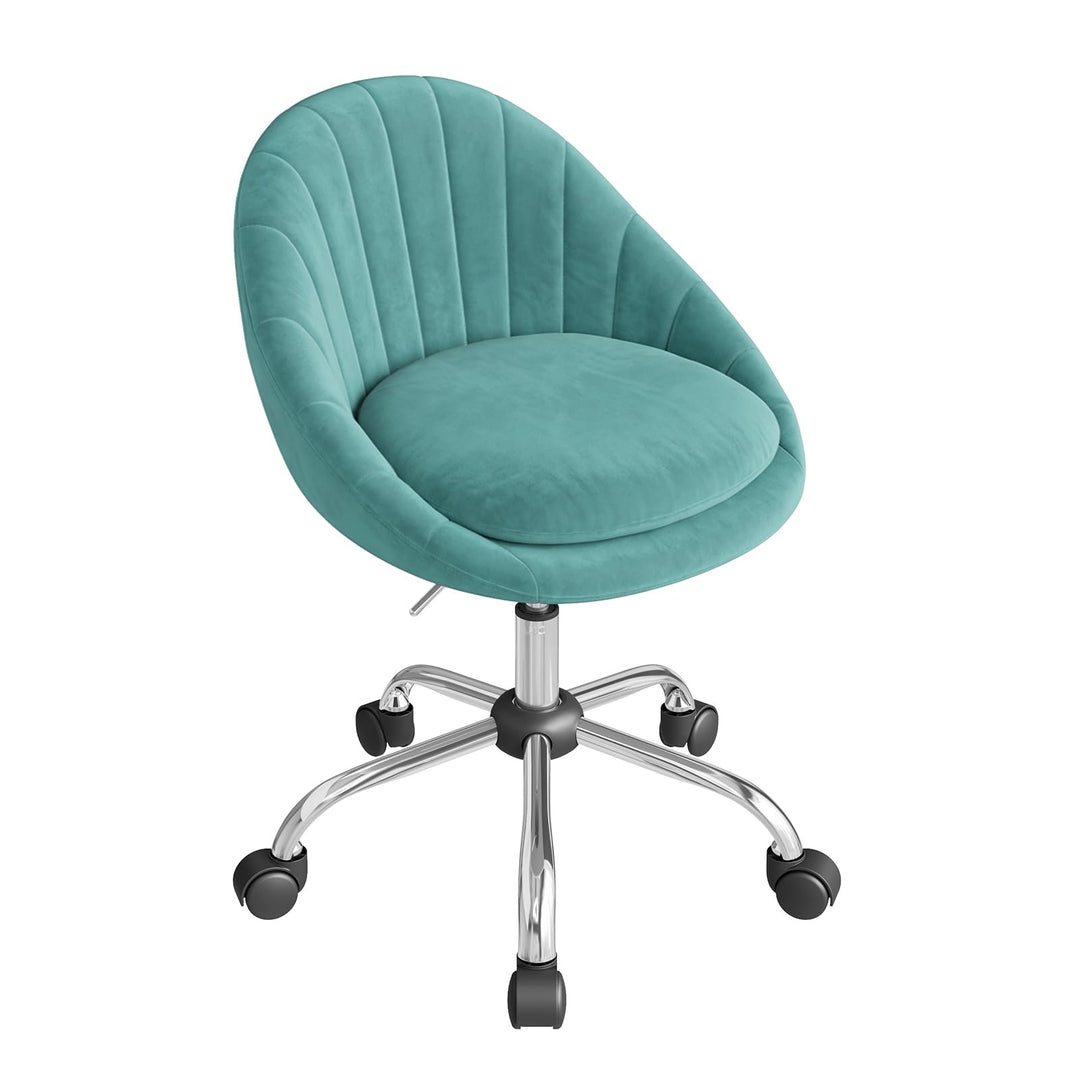 WOLTU Homeoffice Stuhl, Bürostuhl ergonomisch, Schminkstuhl drehbar, Drehstuhl mit Rollen, Schreibti