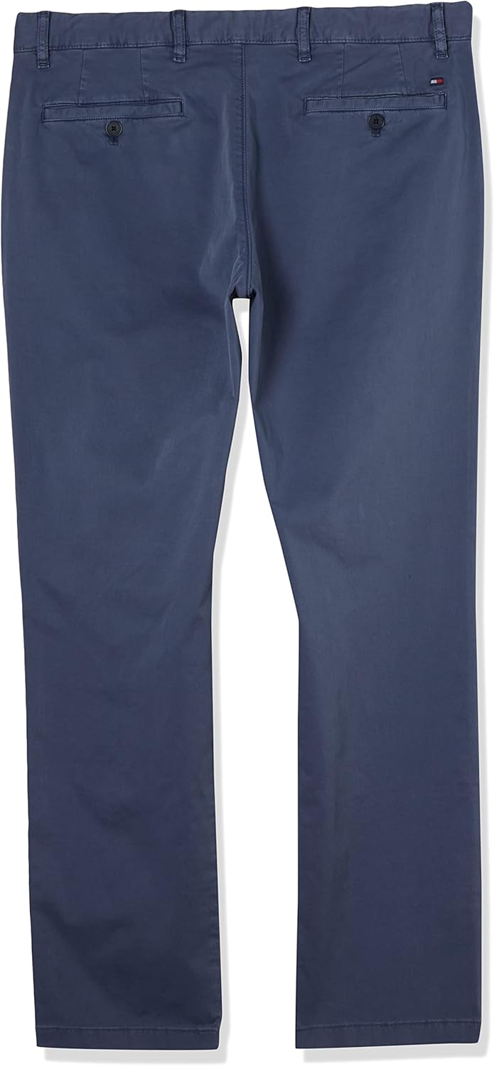 Tommy Hilfiger Herren Gewebte Hosen 28W / 34L Blau (Faded Indigo), 28W / 34L Blau (Faded Indigo)