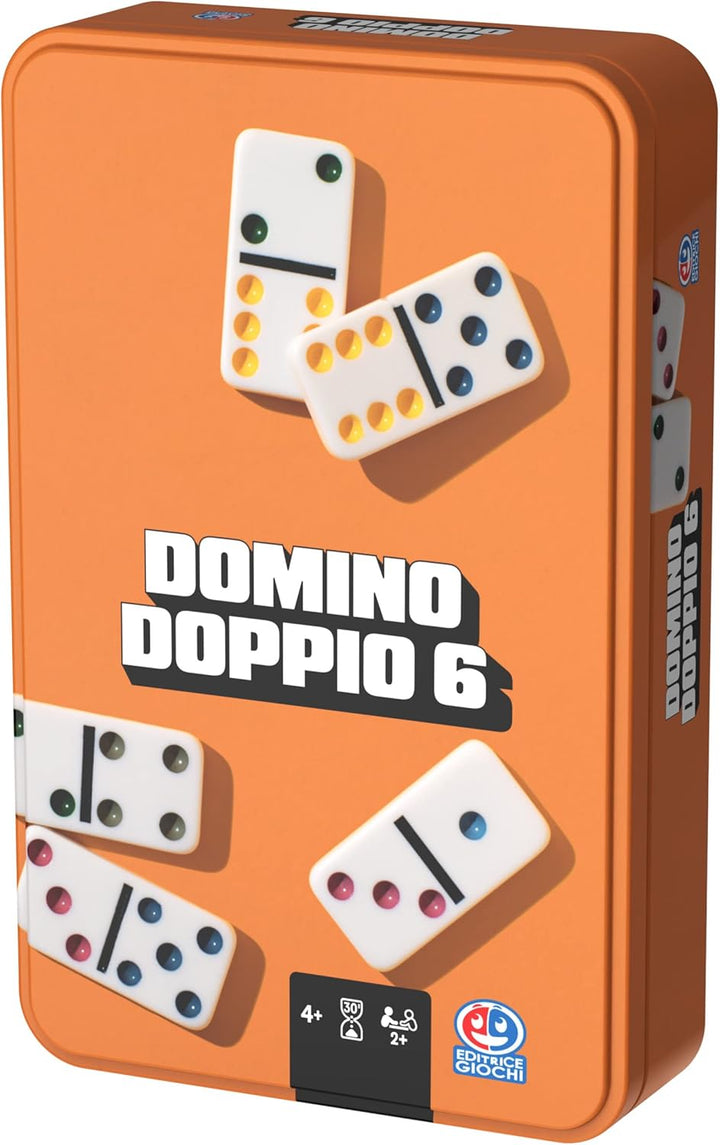 Editrice Giochi Klassische Brettspiele, Domino Doppio Sei, Domino Game ab 4 Jahren, Domino