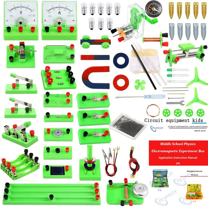 Physik Experimentierkästen STEM Elektronik Baukasten für Kinder,Elektrizität und Magnetismus Experim