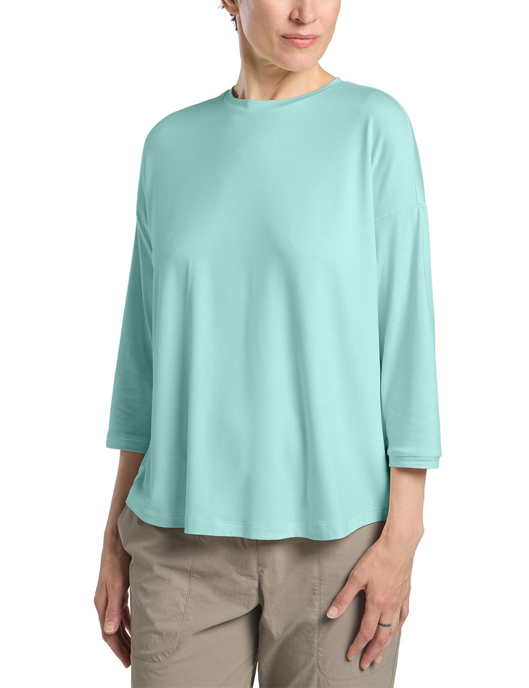 Jack Wolfskin Damen Travel 3 4 T W T-Shirt M Soft Jade Heather, M Soft Jade Heather