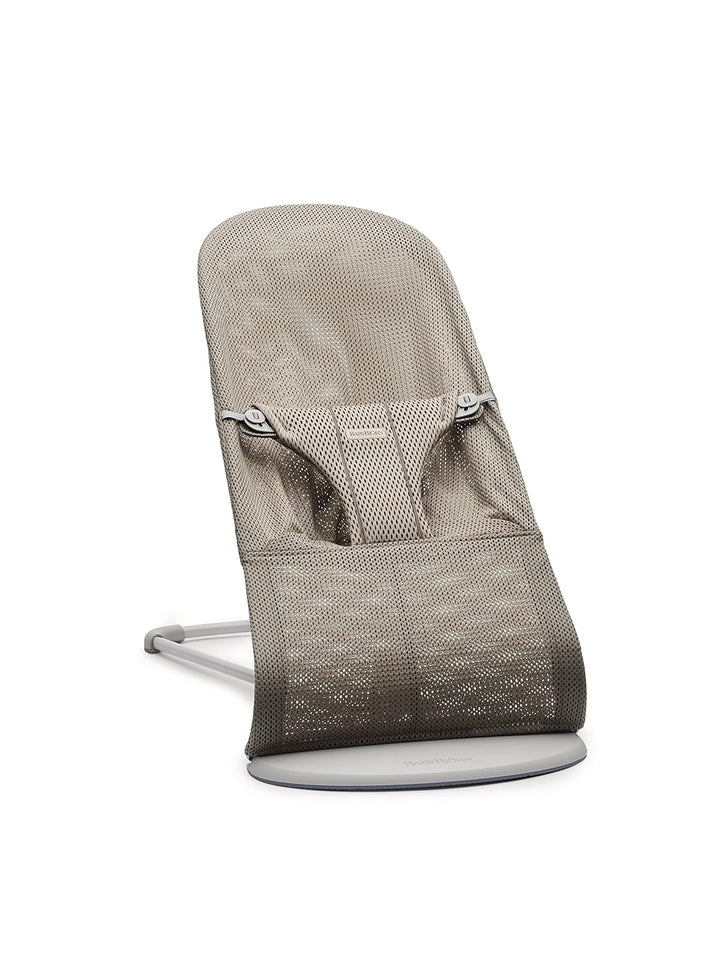 BabyBjörn Babywippe Bliss, Netzstoff, Grau-Beige Grau-Beige Netzstoff, Grau-Beige Netzstoff