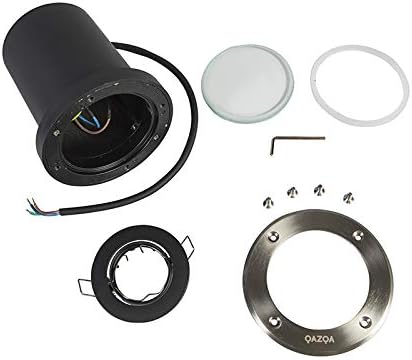 Qazqa - Modern Moderner Outdoor-Bodenstrahler Aussen Befahrbar Stahl I Silber I nickel matt verstell