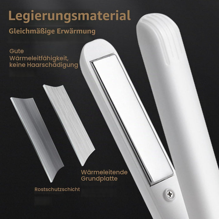 Mini Lockenstab USB Glätteisen Kabellos Dual Purpose Curling Eisen Tragbarer Reise Lockenstab Haargl