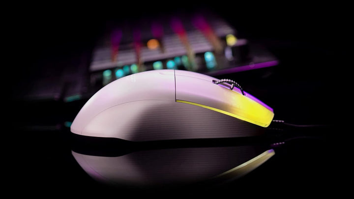 Roccat Kone Pro - Lightweight Ergonomic Optical Performance Gaming Maus , weiss Weiss Kone Pro Singl