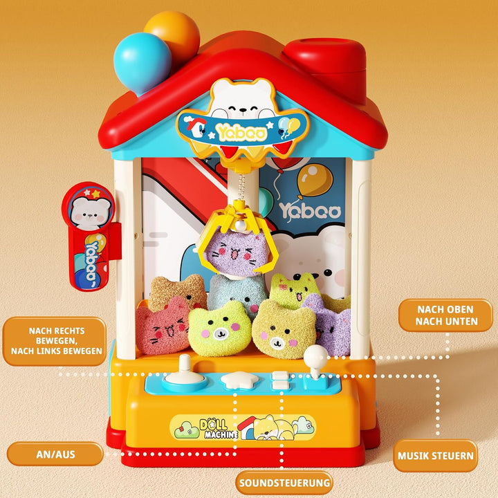 Greifautomat Kinder mit PlüSchspielzeug,Claw Machine Spielzeug ab 4 5 6 7 8