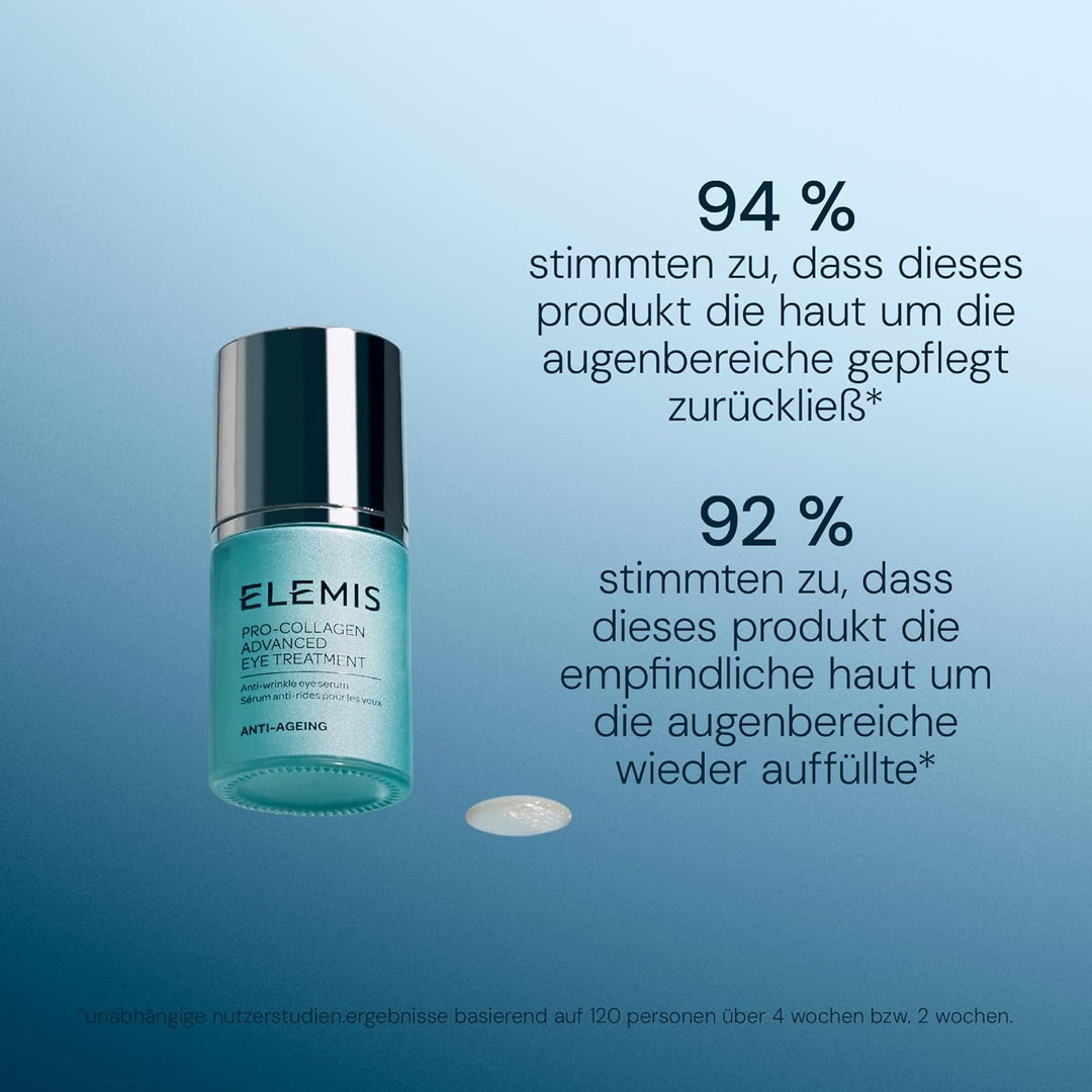 Elemis Pro-Collagen Advanced Eye Treatment Augenkur, Anti-Falten-Augenserum, 1er Pack (1 x 15 ml) Pr