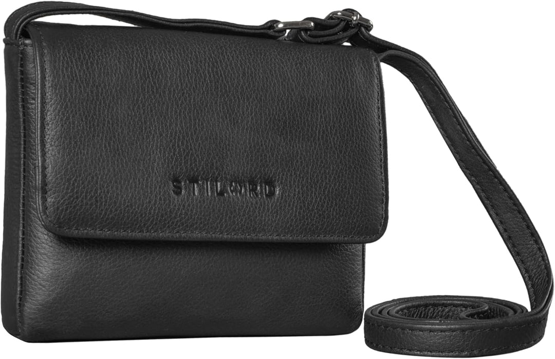 STILORD 'Audrey' Handtasche Damen Leder Klein Elegante Umhängetasche für Frauen Mini Crossbody Bag S
