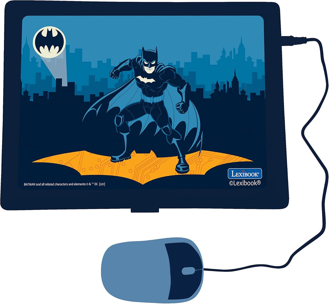 Lexibook JC598BATi1 Batman Lern- und Zweisprachiger Laptop Französisch/Englisch Spielzeug mit 124 Ak