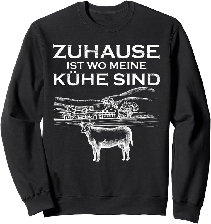 Kuh Bauer Geschenk Landwirtschaft Bauernhof Kuh Sweatshirt