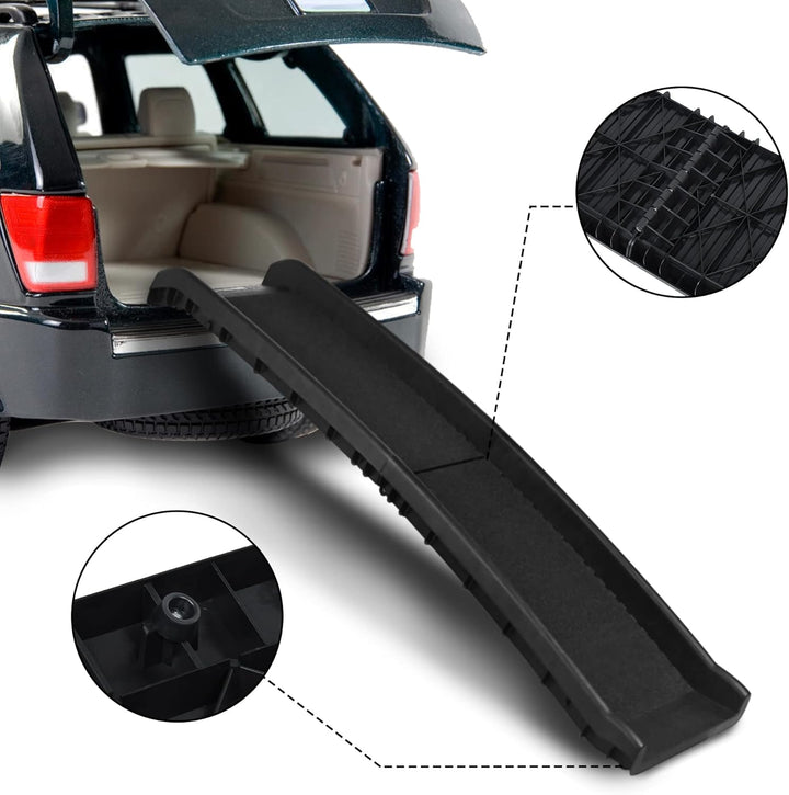 NAIZY Hunderampe 156cm Klappbare Hundetreppe Ramp mit Anti-Rutsch Matten Haustierrampe Kunststoff Ko