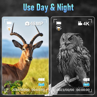 Coolifepro Nachtsichtgerät 4K 48MP, Infrarot-Nachtsicht 984ft/300m, Nachtsichtgerät Jagd Eingebauter