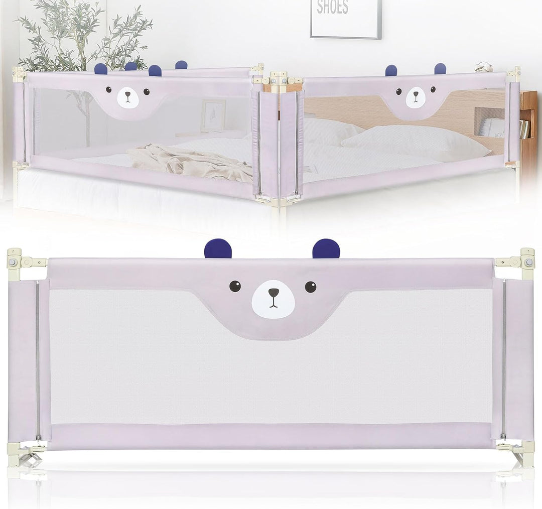 Bettgitter, Bettschutzgitter für Kinder Rausfallschutz Bett, Rausfallschutz Kinderbett, Bettgitter f