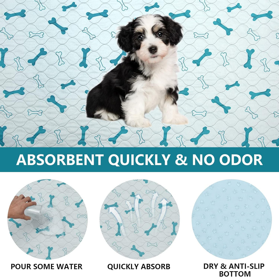 Geyecete Waschbare Welpenunterlagen(2 Stück), Saugfähig Puppy Pads hundeunterlagen, Hygieneunterlage