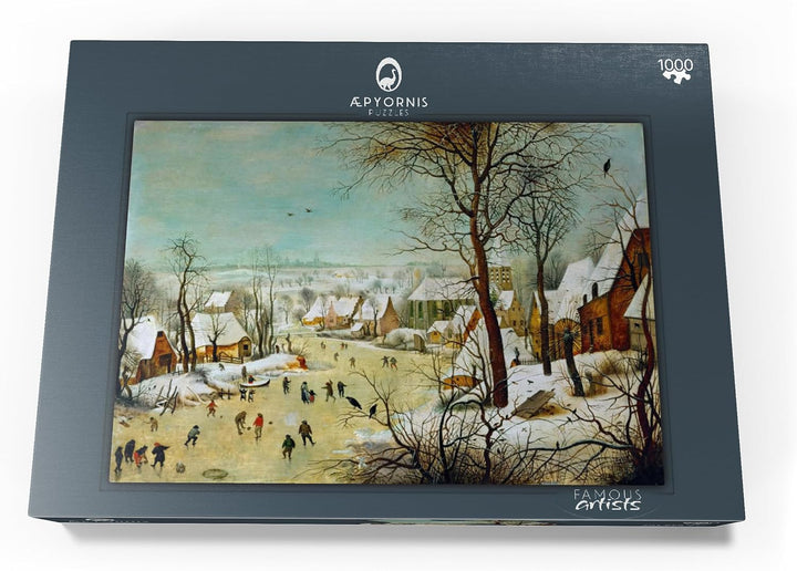 Winter Landscape with Skaters and a Bird Trap, 1565, by Pieter Bruegel The Elder - Premium 1000 Teil
