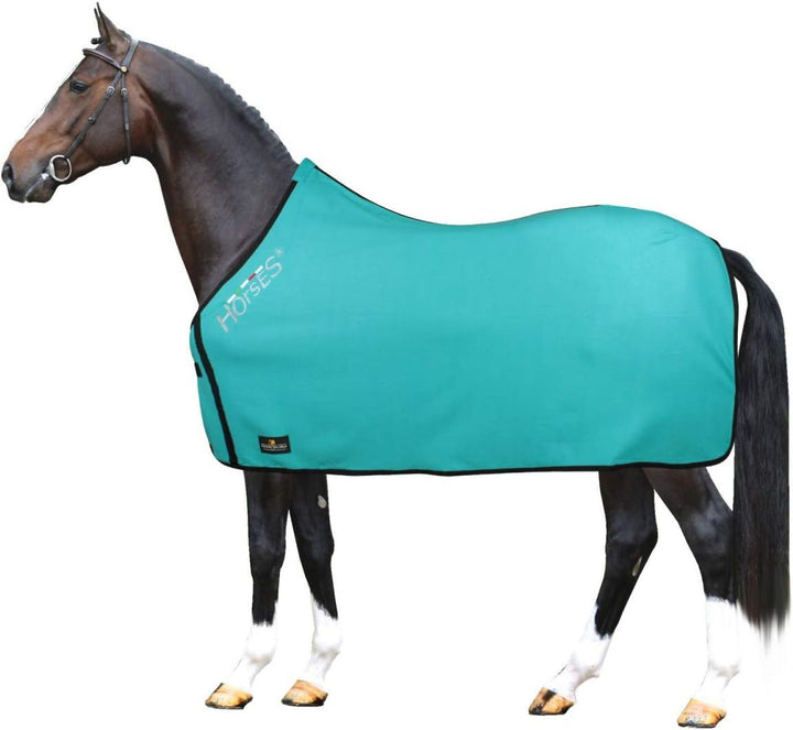 Horses, Fleece Pferdedecke, Basismodell, weich und bequem, ideal für Transport und Feierabend, Gröss