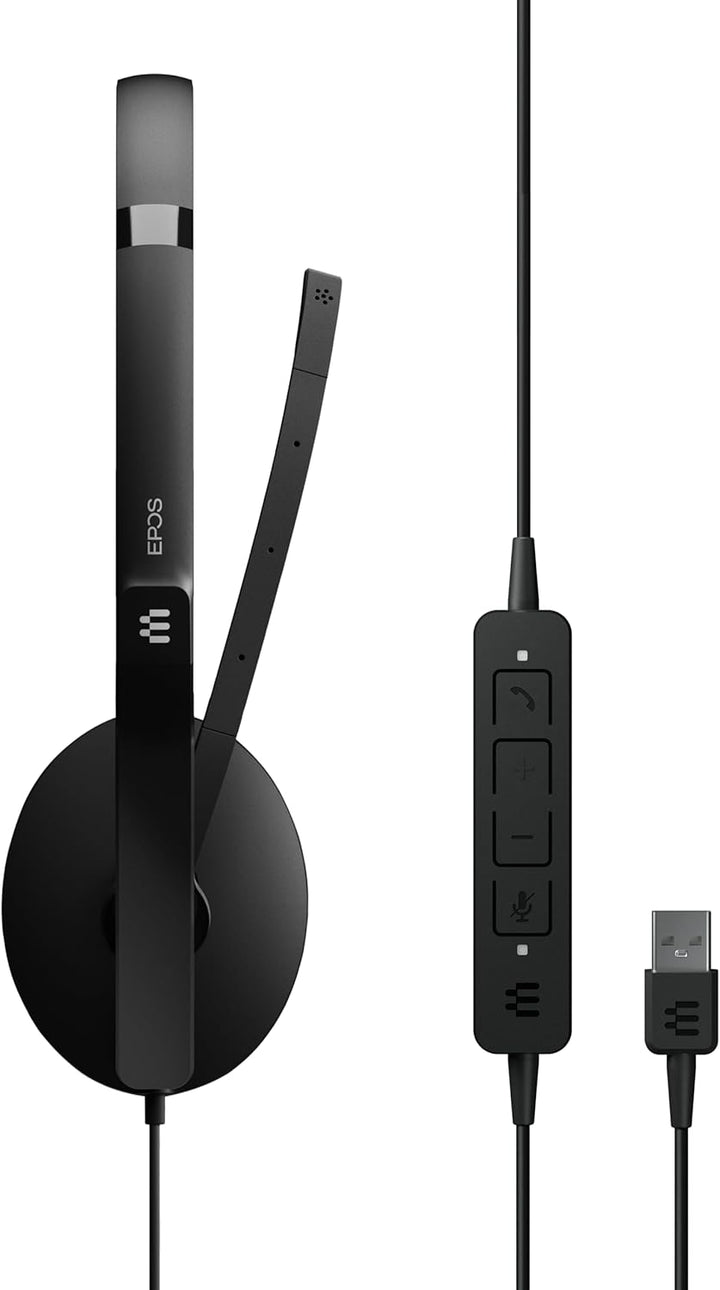 EPOS ADAPT 160 USB II – Flexibles On-Ear-Headset mit überlegener Anrufklarheit, Microsoft Teams-Zert