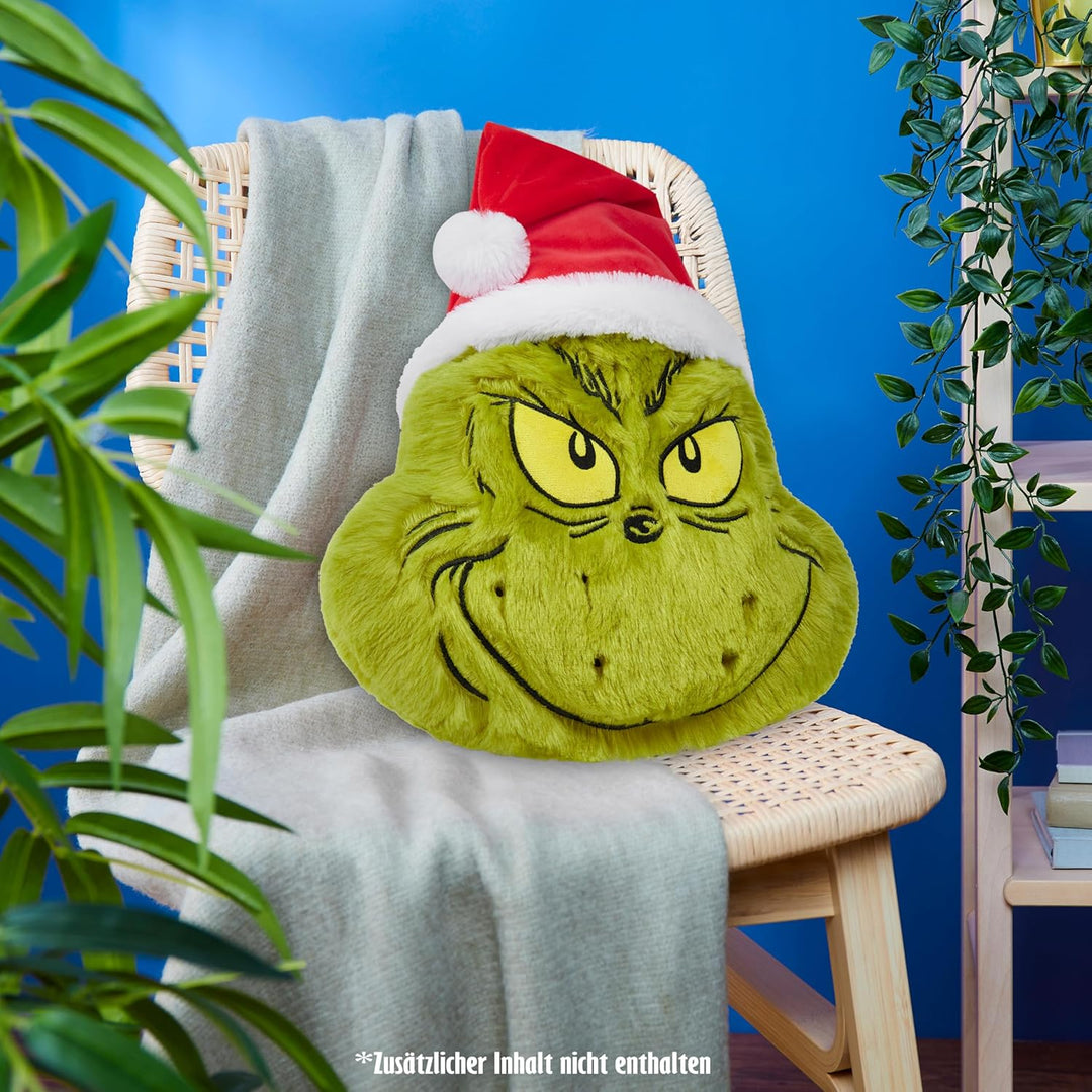 The Grinch 3D Kuschel Kissen, Deko Kissen, Weihnachtsdeko 52x34.5x10.5 cm