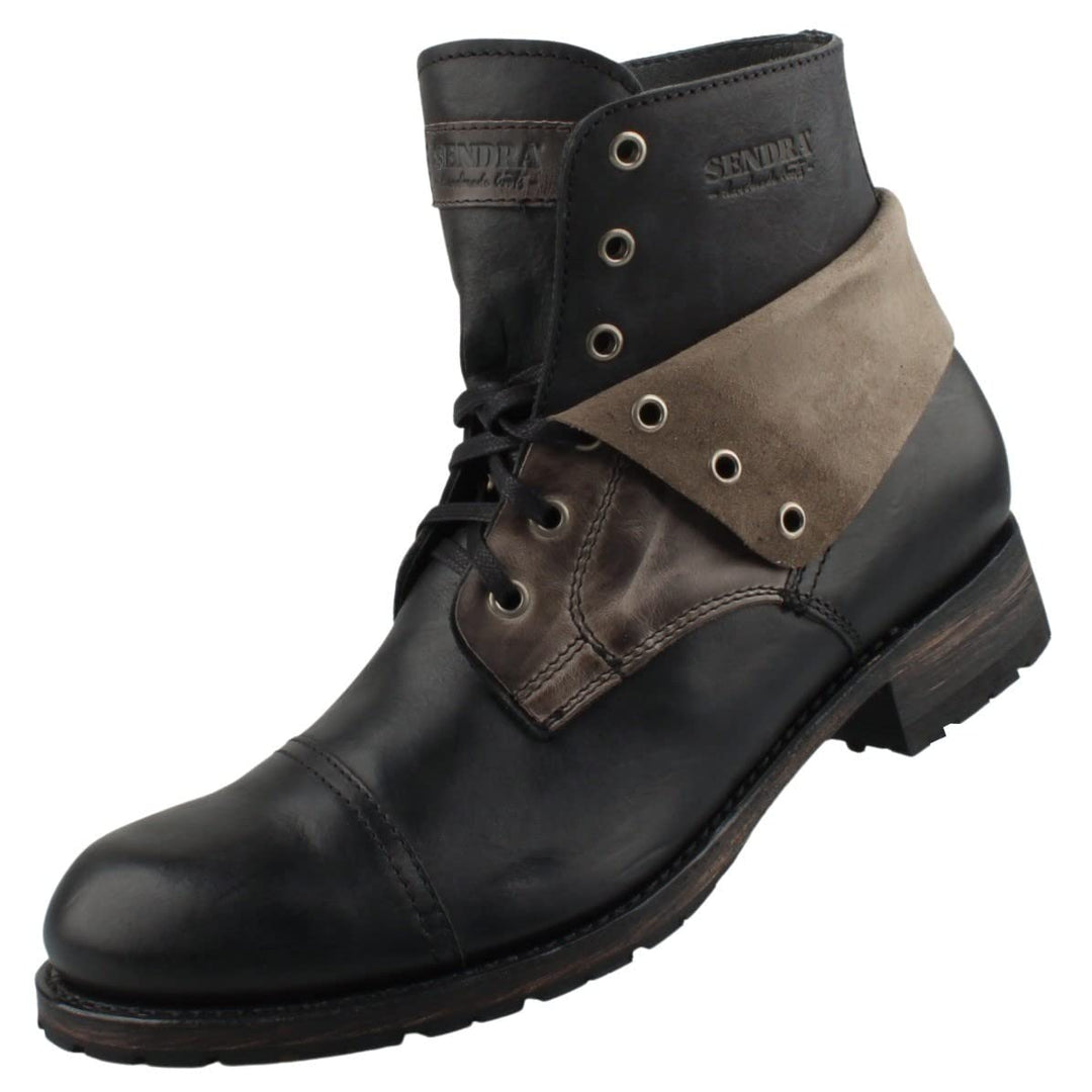 Sendra Herren Stiefel 11934 Schwarz/Grau 41 EU Schwarz Grau, 41 EU Schwarz Grau