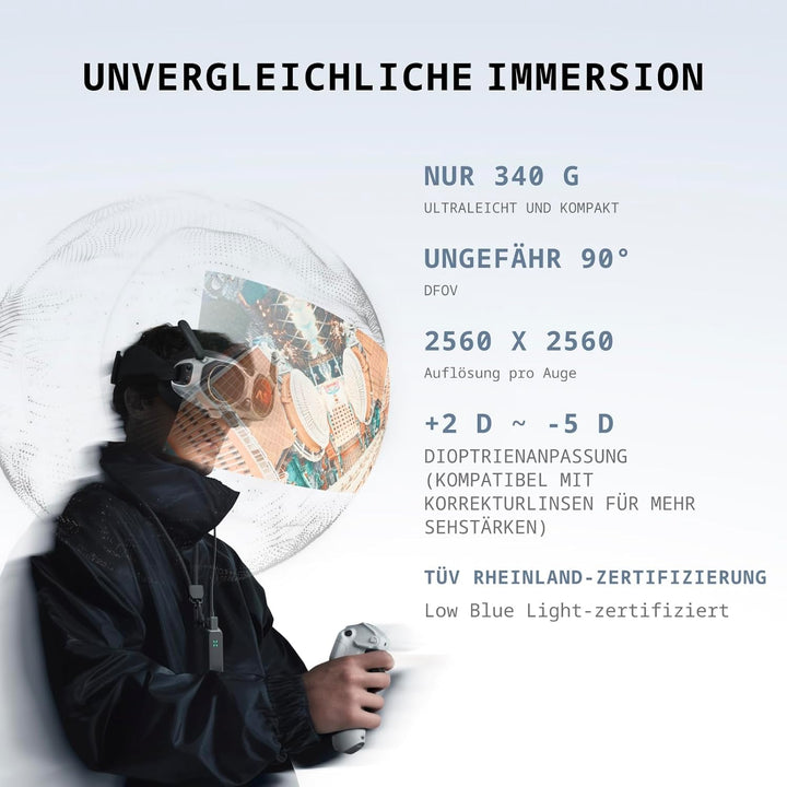 Antigravity A1 Explorer-Bundle (3 Akkus) – 8K 360°-Drohne für immersives Fliegen, Point-to-Fly-Steue