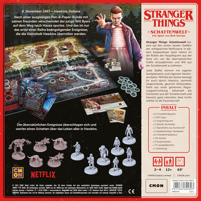 CMON | Stranger Things: Schattenwelt | Kennerspiel | Brettspiel | 2-4 Spieler | Ab 12+ Jahren | 60 M