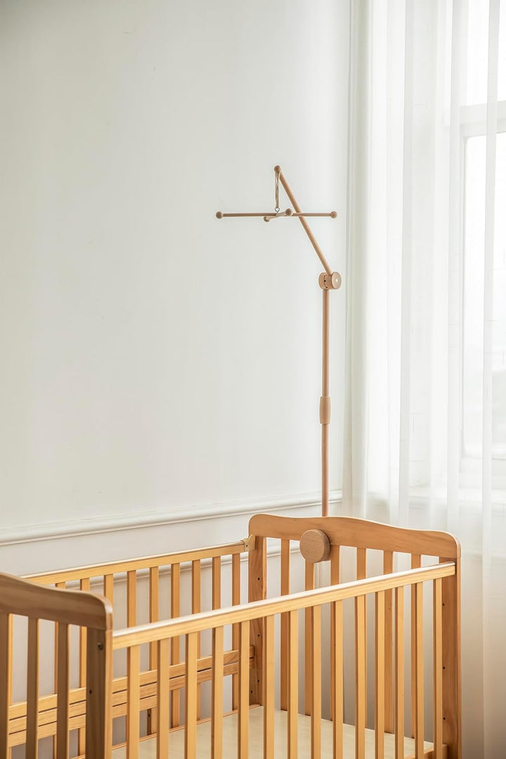 Lanttoe Baby Mobile Halterung Holz für Babybett Kinderbett Mobile Halterung Pro mit DIY-Zubehör, Mob