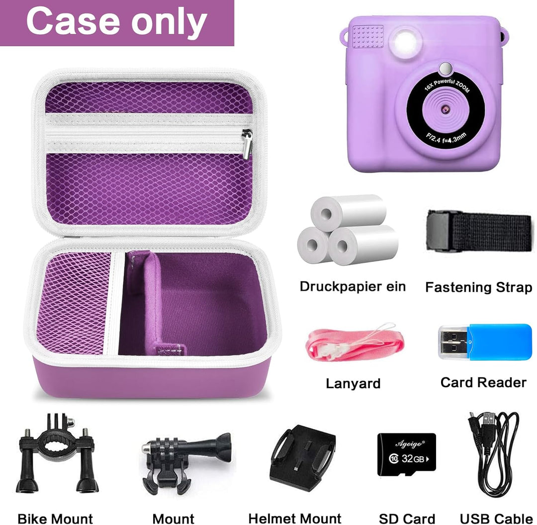 Againmore Kinder Kamera Tasche Kompatibel mit GREENKINDER/for Uleway/for Gofunly/for NUOTUN Digital