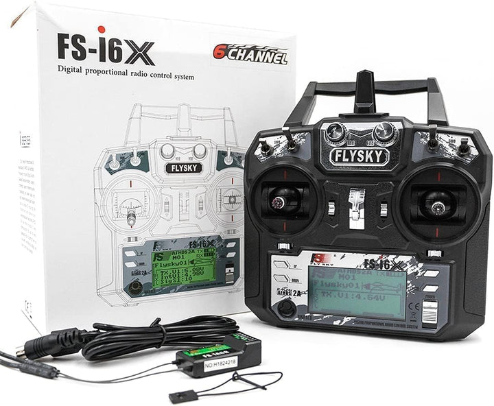 Flysky FS-i6X 10CH 2,4GHz AFHDS RC Transmitter mit FS-iA6B Empfänger