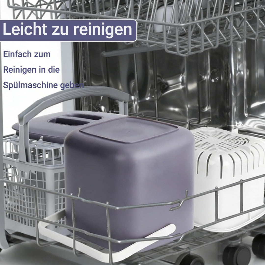 4L Biomülleimer Küche Klein,Komposteimer Küche mit Sieb,Biomüll Behälter mit Deckel,Geruchsdicht Bio