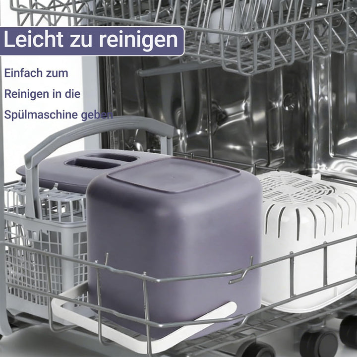 4L Biomülleimer Küche Klein,Komposteimer Küche mit Sieb,Biomüll Behälter mit Deckel,Geruchsdicht Bio