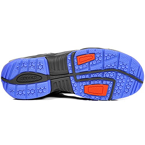 ELTEN Sicherheitsschuhe AMBITION blue Low ESD S1, Herren, sportlich, leicht, schwarz/blau, Stahlkapp